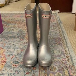 Silver hunter boots kids